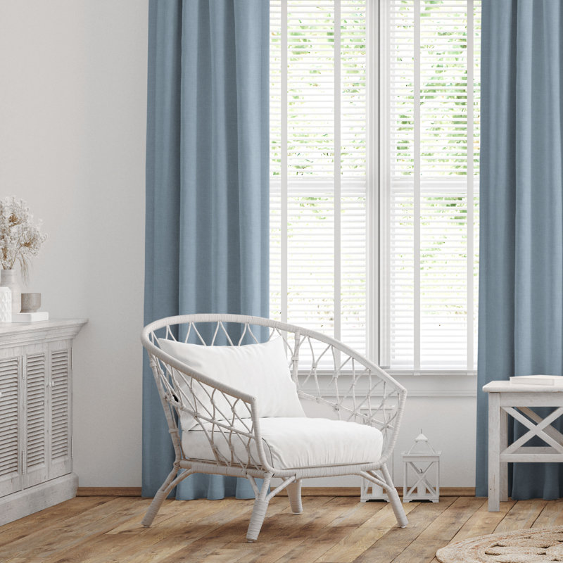 Ensemble de 2 rideaux en coton Shay, L 20 po x L 36 po