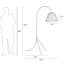 Lampe sur pied arquée 72,5 po-583842531
