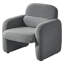 Chaise d'appoint rembourrée en chenille Morden-1046158371