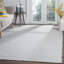 Tapis ivoire / bleu en coton tissé à plat à la main Jodi-28863681
