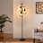 Crevan 65" Dimmable Rattan Tree Floor Lamp With 3 Bulbs Included-101633451