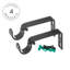 Tringle à rideaux pour fenêtre avec traitement Drapery - faiteaux carrés sculptés, tringle de 1 1/8 po. 72 po à 144 po-667167466-667167464