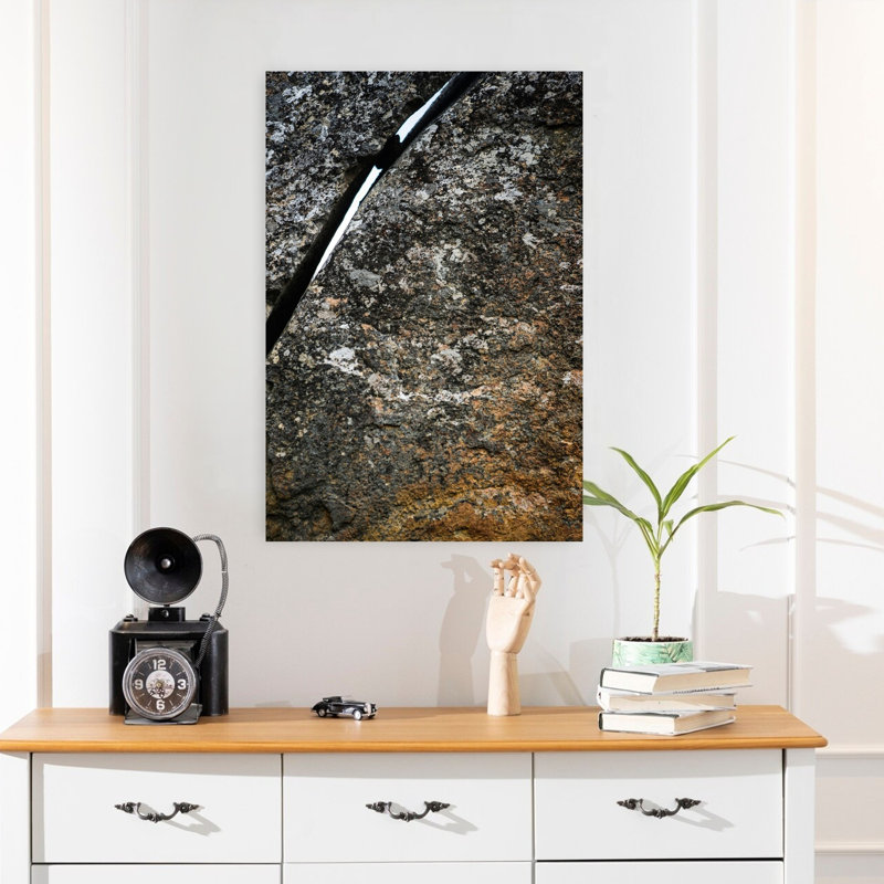 Art contemporain contemporain, paysage biologique rustique abstrait, H 24 po x l 16 po