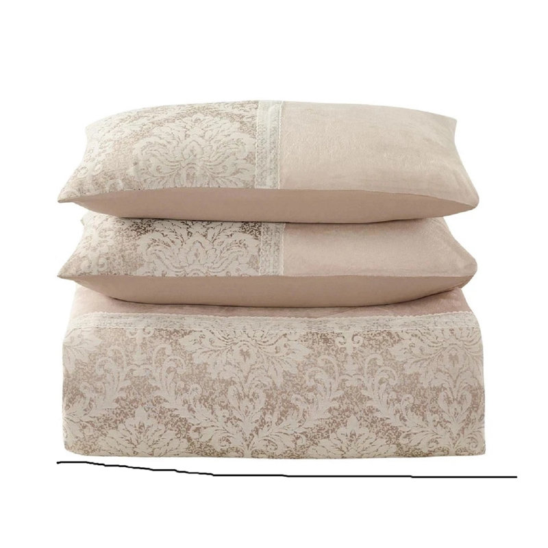 Bedding, Beige, Super King Duvet Cover + 2 Pillowcases
