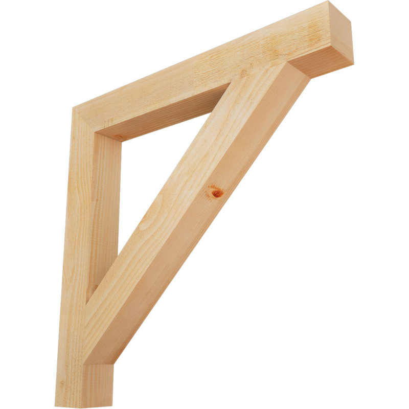 Support de bloc traditionnel, H 32 po x l 4 po x P 32 po, Douglas (sciage brut)