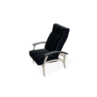 Chaise de patio inclinable avec coussins Askar
