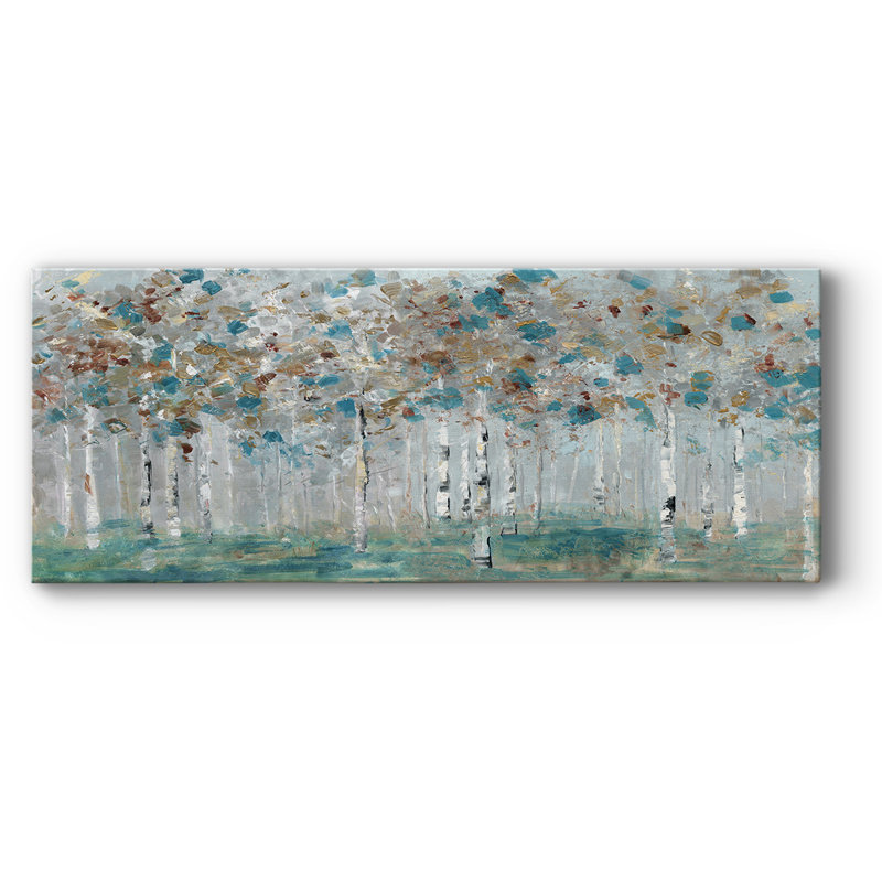 " Teal Forest ", 12" H x 30" W x 1.5" D