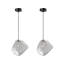 Darah - Light Matte Black Geometric Pendant-1618039798