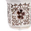 Bougie parfumée moderne en céramique Plumeria pour décoration de salon - Décoration pour table basse, chambre à coucher ou bibliothèque - 4 po, brun-1884817105