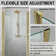 34-35.5 in. W x 72 in. H Pivot Swing Frameless Shower Door with Clear SGCC Tempered Glass