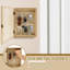 Wood Wall Organizer with Wall Baskets