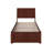 Lampley Solid Wood Platform Bed with Panel Footboard and Trundle-532542162-532542164