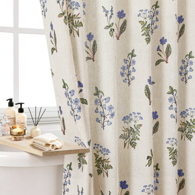 Rideau de douche Floral Farmhouse Vintage French Country Decor l 36 "x L 72", rideau de douche Floral French Country