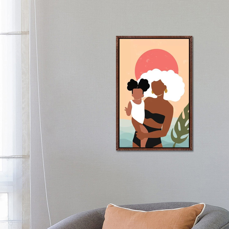 Juneteenth by Domonique Brown - Print on Canvas, 66.04 cm H x 45.72 cm W, Classic Brown Wood Framed Canvas