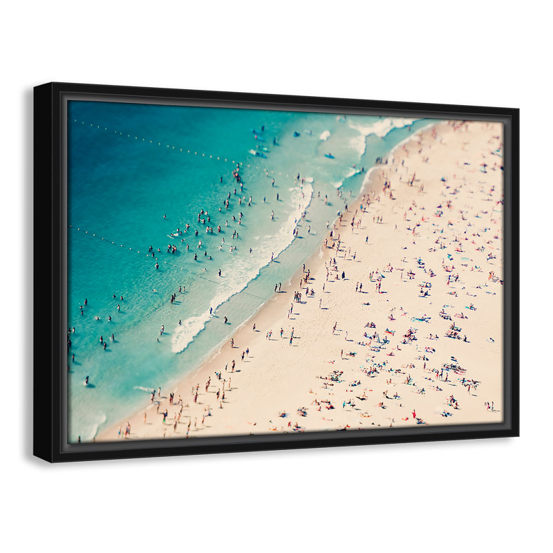 Summer Fun I, 13.5" H x 19.5" W x 2" D, Black Framed Canvas