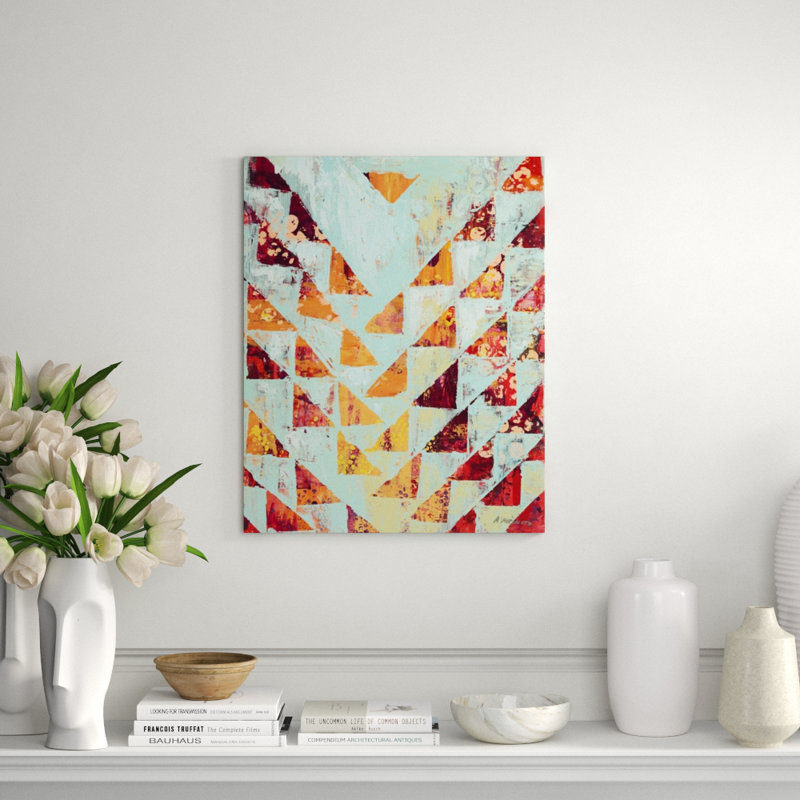 Triangular Configurations VII Print, 68" H x 54" W x 1.5" D, Glass Coat