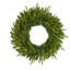24'' Faux Pine Lighted Wreath