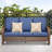 Grand Patio Outdoor 71'' Wicker Outdoor Sofa, Wicker Sectional Patio Sofa With Comfy Cushions For Yard, Garden, Pool-1412569620