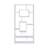10-Shelf Rectangular Bookcase In White-984941281