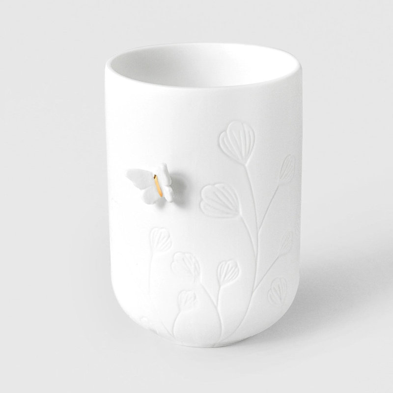 Photophore porcelaine Stories - moyen / 3,5 po, Moyen / 3,5 po