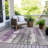 Machine Washable Indoor/Outdoor Xhevrie Purple Rug-864622303