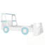 Lit voiture simple avec tablettes de rangement-1655679577