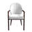 Kavonna Upholstered Dining Chair Ergonomic Armchair With Rubberwood Base And Gold Accents Kavonna Series-105768329