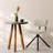 Modern Fabric Upholstered Solid Metal Dining Chairs-1580492432