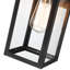Schock Matte Black 38.1cm H Outdoor Wall Lantern
