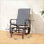 Ensemble de 2 chaises longues confortables à haut dossier coulissant (brun / gris)-1029984319