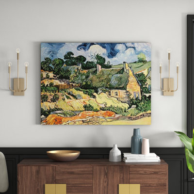 'Shelters in Cordeville' by Vincent Van Gogh Painting Print