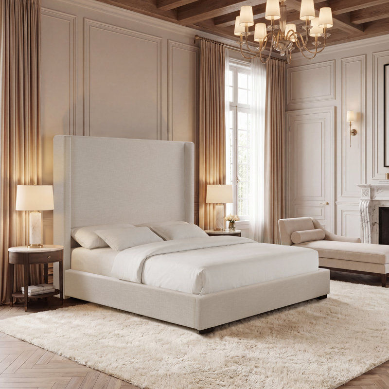 Hampton 62" Tall Headboard Upholstered Bed, King
