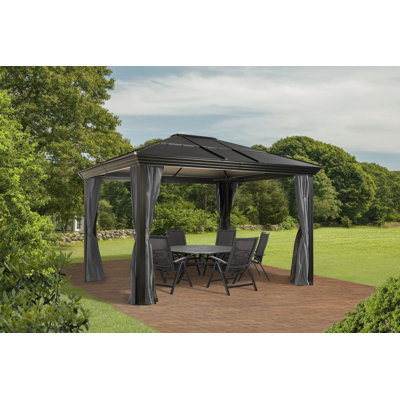 Sojag Black Polyester Screen for Gazebo | Wayfair