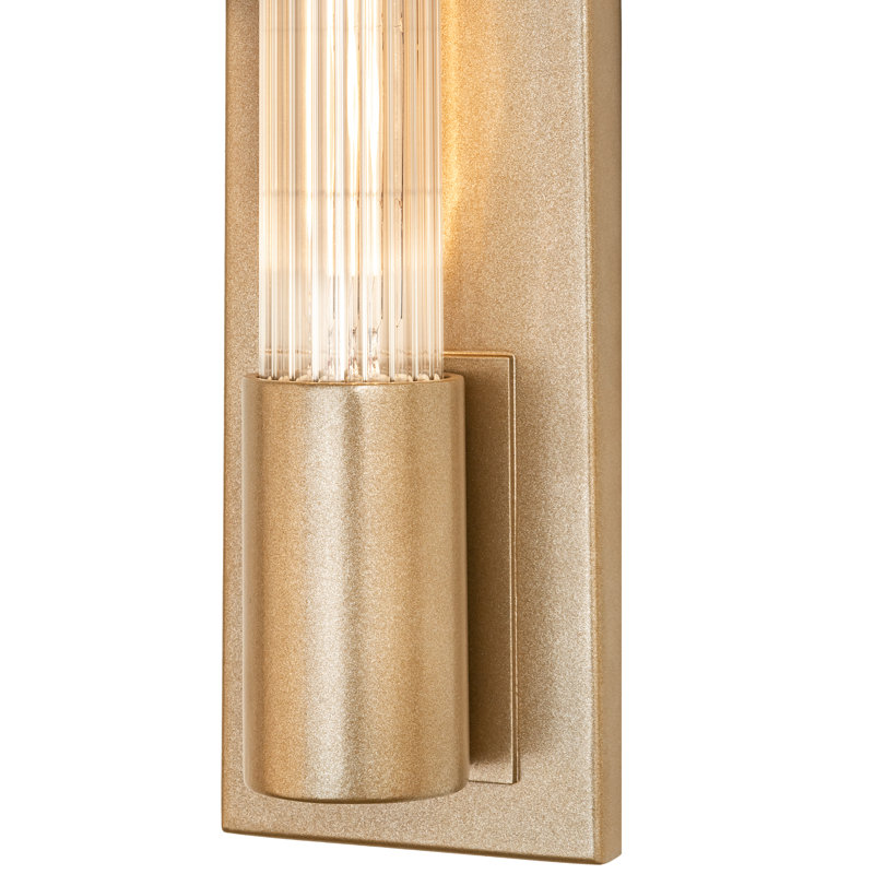 Cilindro Pipette Steel Flush Mounted Sconce
