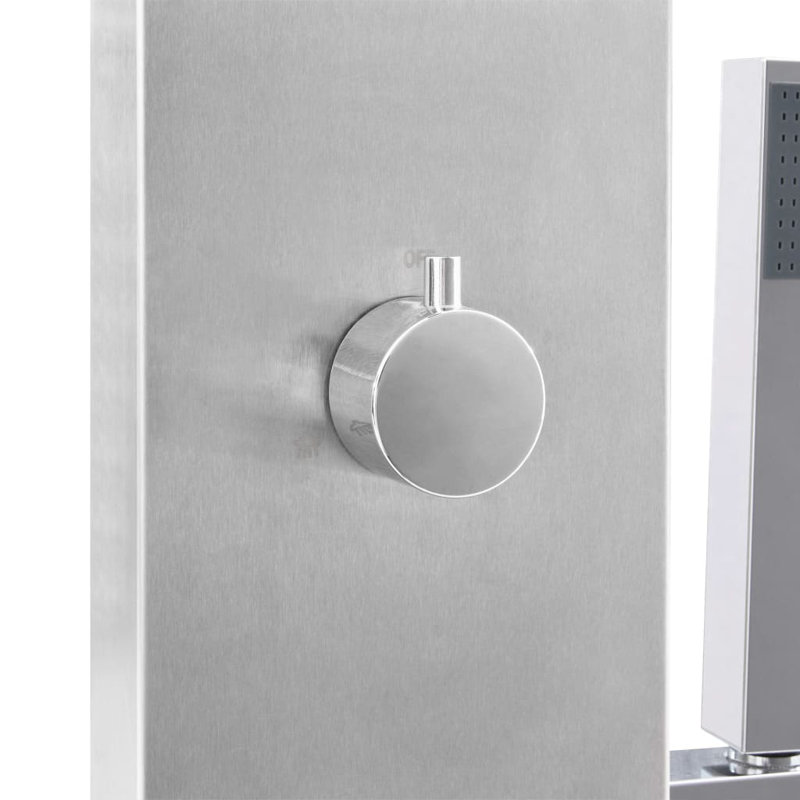 Kymber 800 x 620 mm Metal Shower Tray, Grey