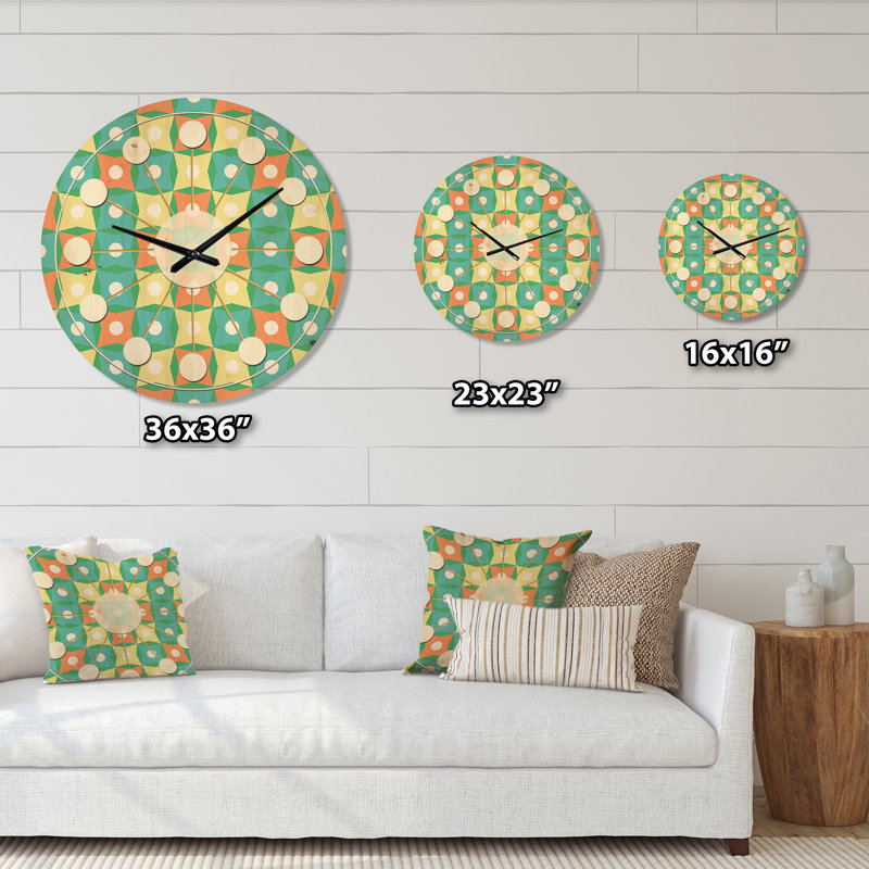 Solid Wood Wall Clock, Medium