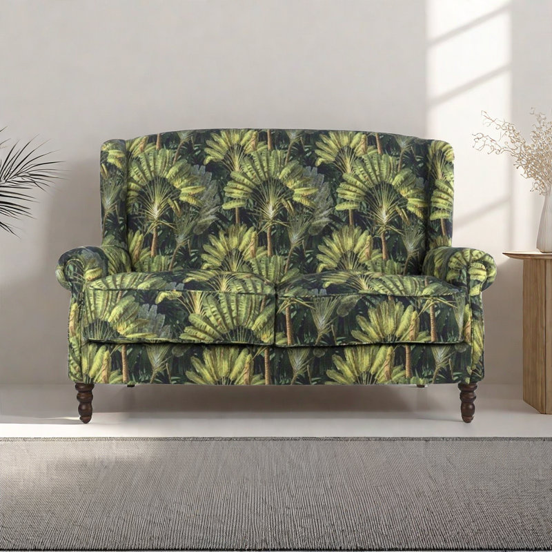 Simple Solid Wood Sofa Upholstered 62.9'' Sofa