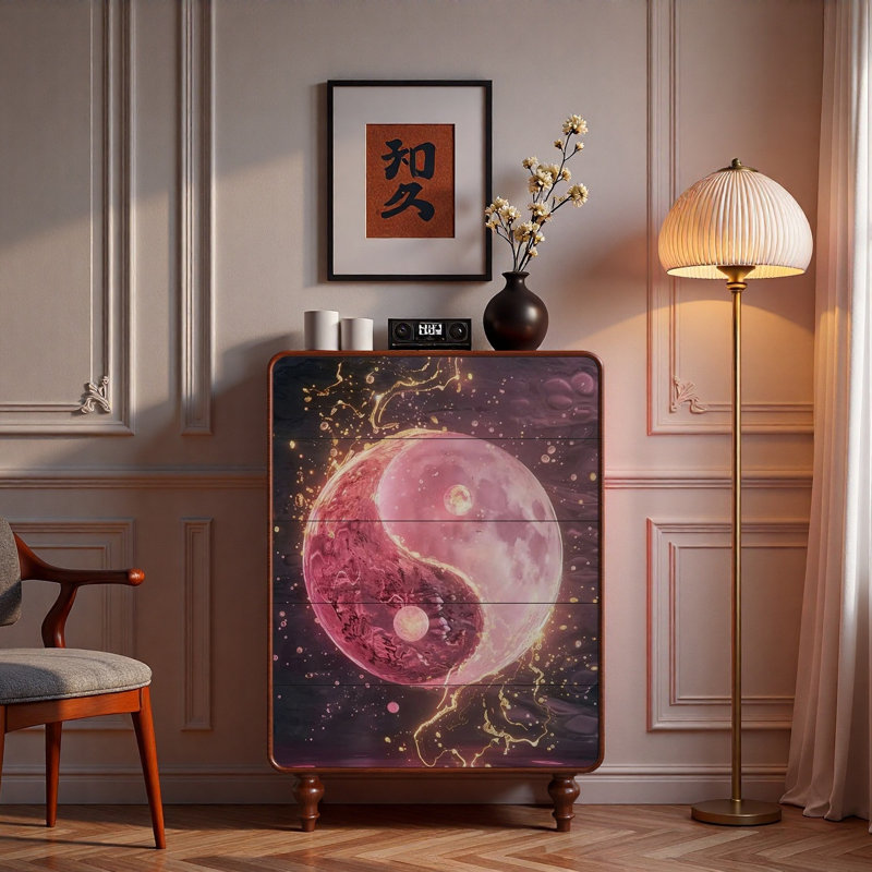 Armoire de rangement à cinq tiroirs