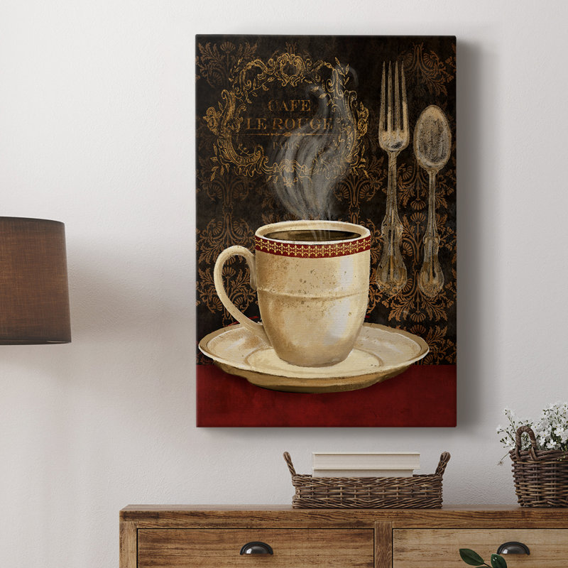 Café Le Rouge - galerie Cavas sur mesure, H 27 po x l 18 po