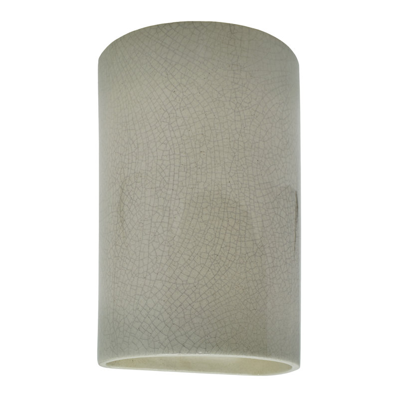 Ambiance Collection™ Outdoor Flush Mount, Celadon Green Crackle, LED, 12.5" H x 7.75" W x 4" D