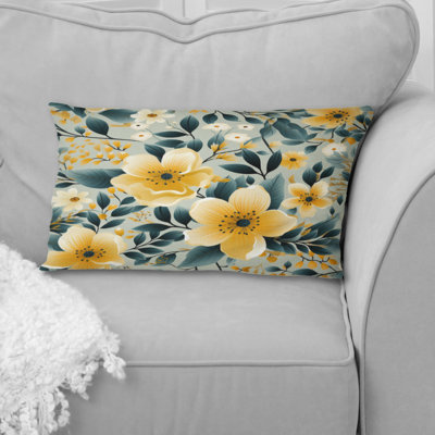 Floral Throw Pillow