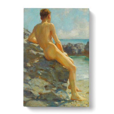The Bather by Henry Scott Tuke - Wrapped Canvas Painting