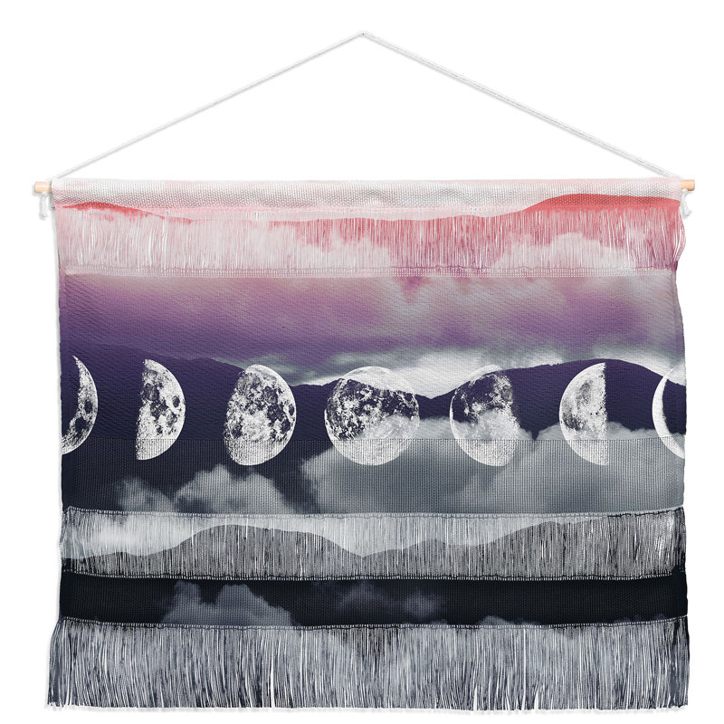 Suspension murale moontime par emanuela carratoni pastel, H 16 po x l 22 po x P 0,13 po