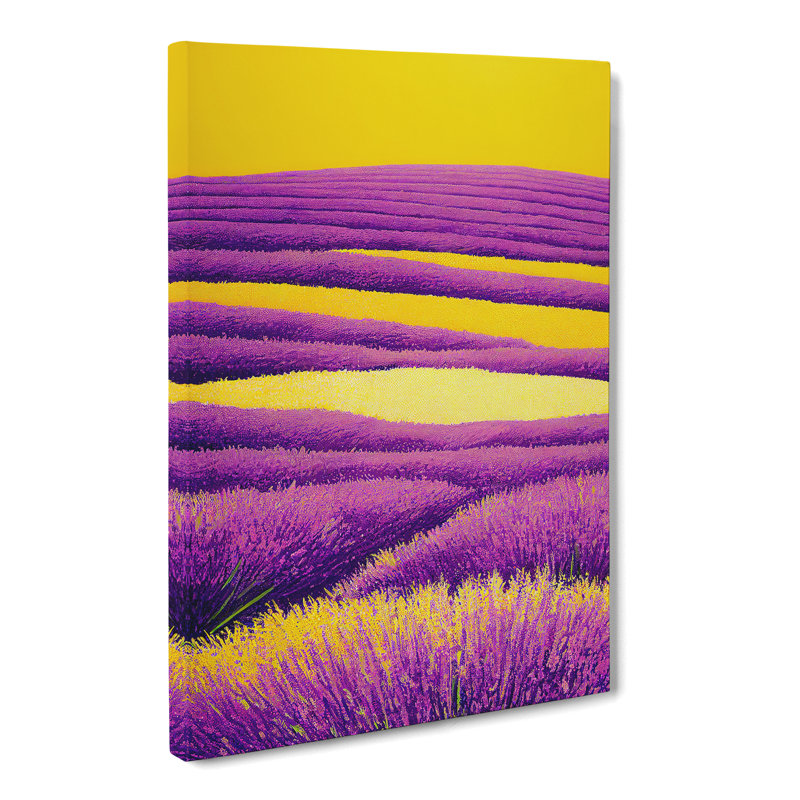Lavender Field Vol.3 - Wrapped Canvas, 50cm H x 35cm W x 3cm D