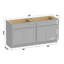Base de meuble-lavabo double 60 po seulement-106891074