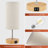 Damontay 15 in. Metal Touching Table Lamp with Dual USB Ports