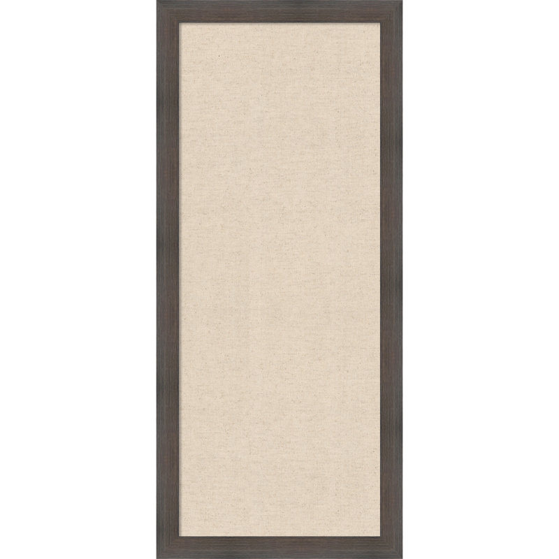  Tableau d'affichage encadré en tissu, lin naturel par Creative Bunch Studio, Taille du tableau 16 x 40