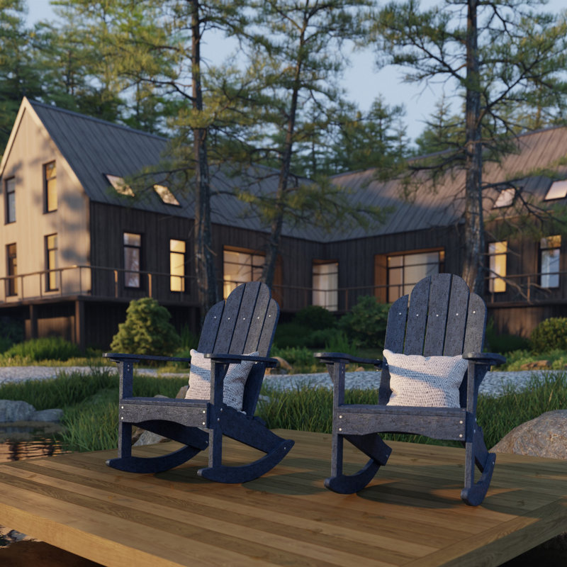 Chaise berçante classique Adirondack bleu patriote, Patriot Blue