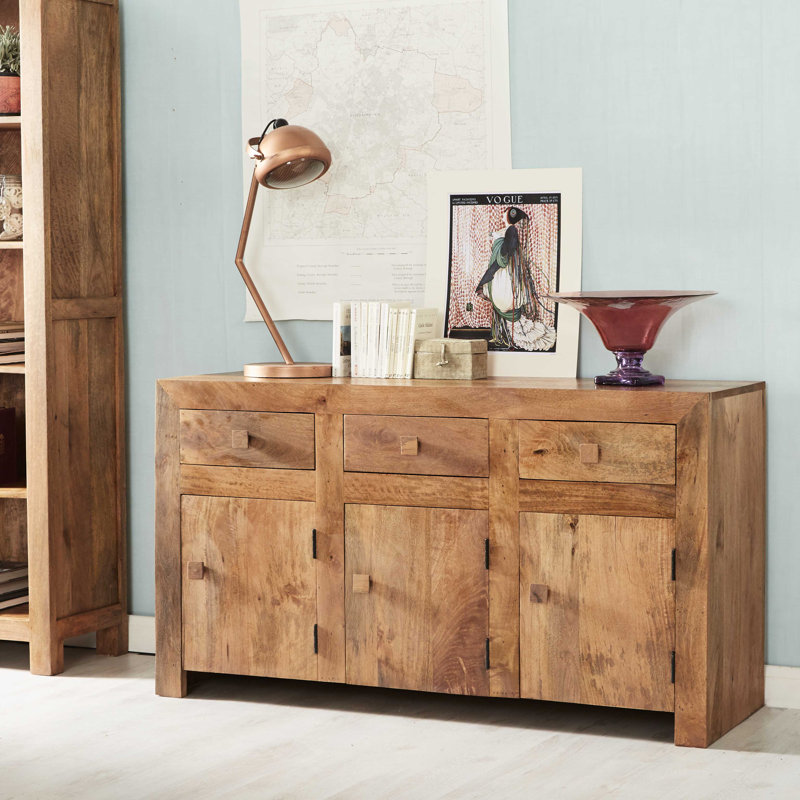 Adeliza 135cm Solid Wood Sideboard