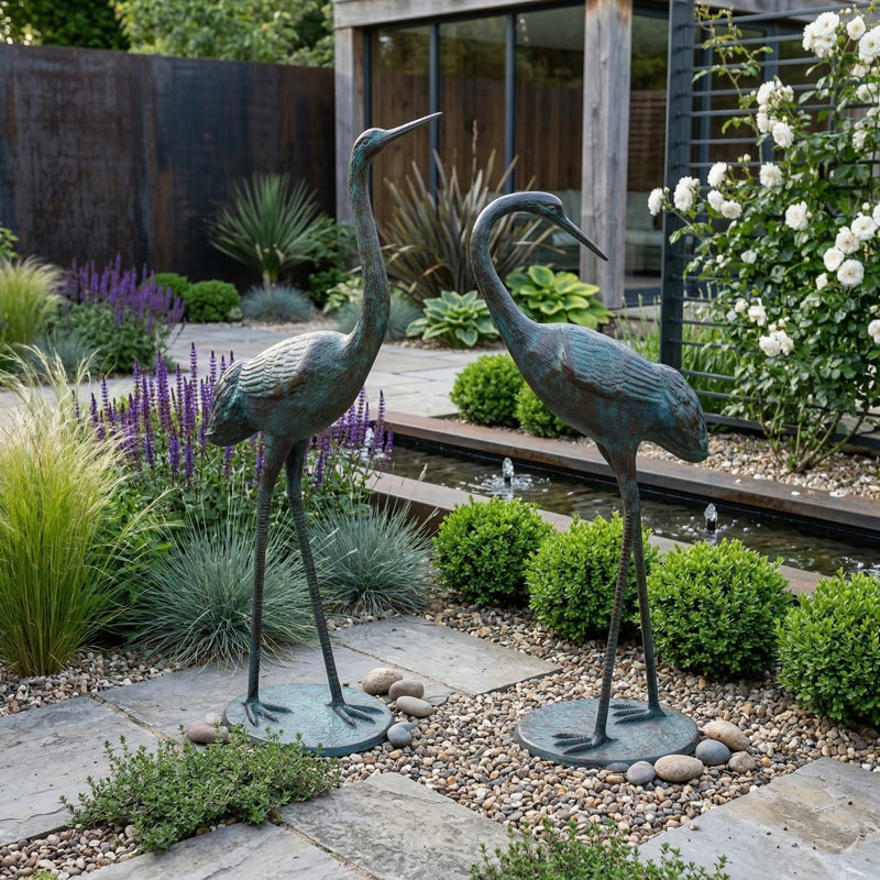 Bird Animals Metal Garden Statue